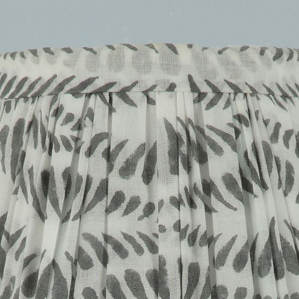 15cm Grey Bangla Cotton Lampshade LS6657895