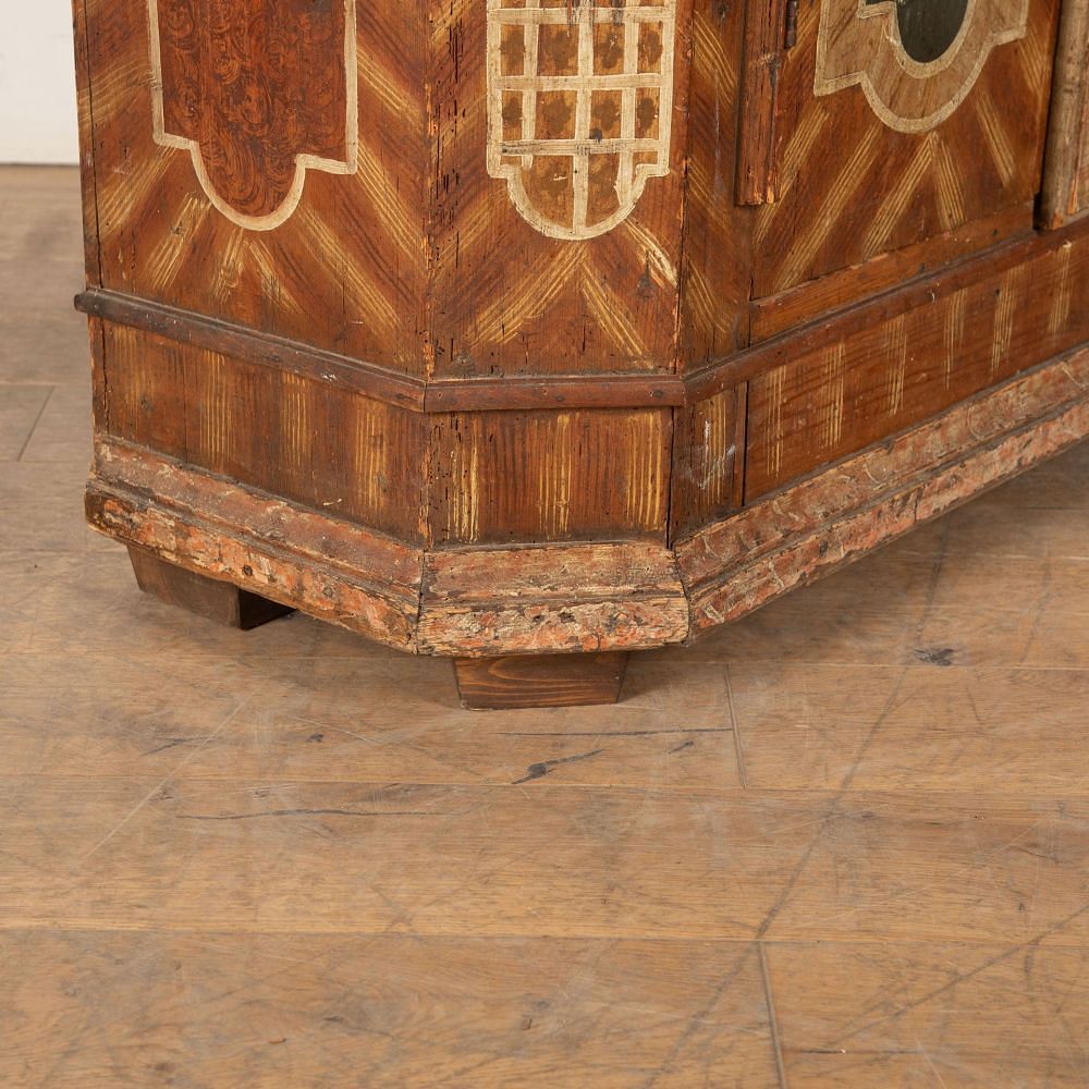 18th Century Austrian Painted Marriage Cupboard 1833699