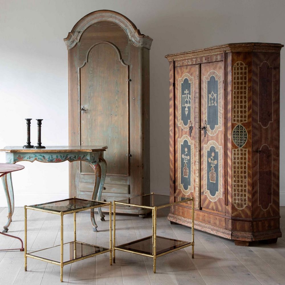 18th Century Austrian Painted Marriage Cupboard 1833699