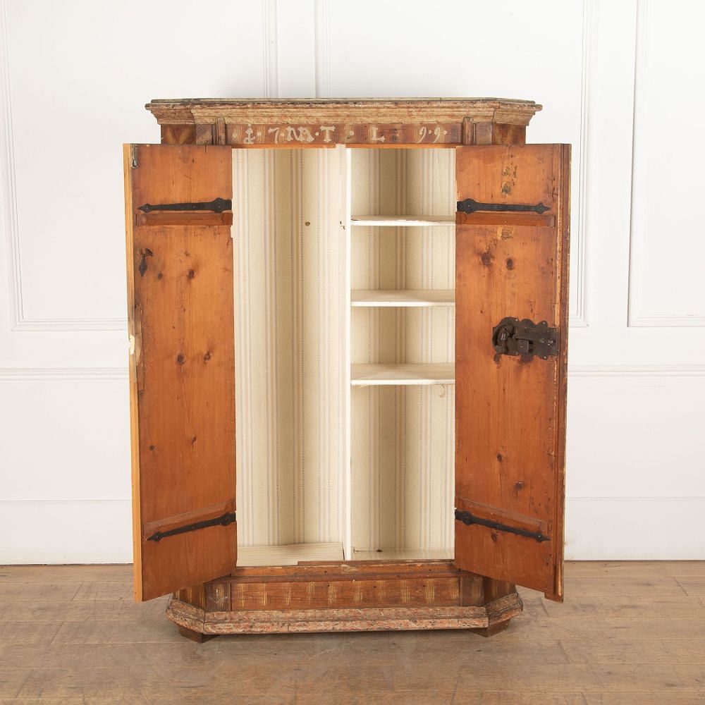 18th Century Austrian Painted Marriage Cupboard 1833699