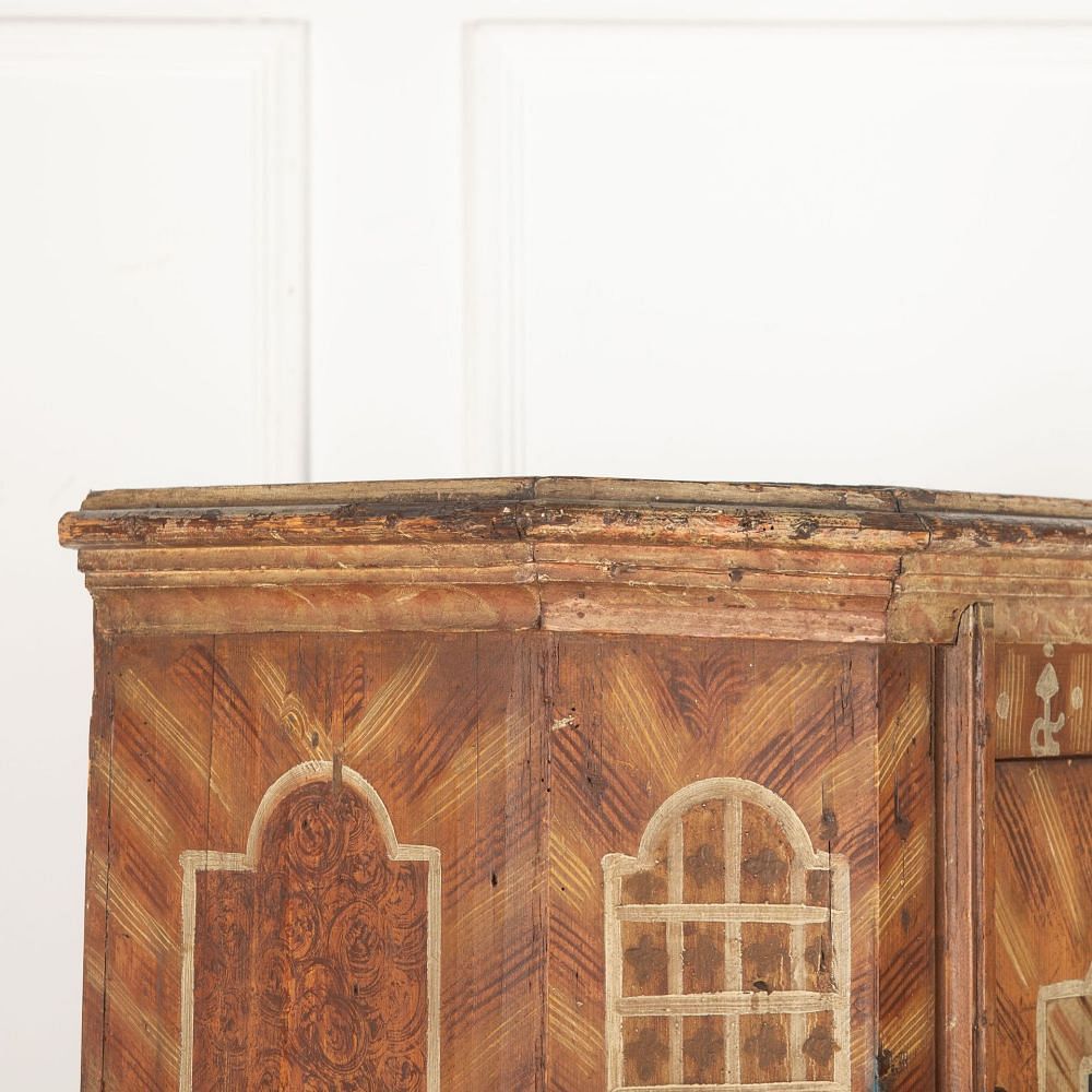 18th Century Austrian Painted Marriage Cupboard 1833699
