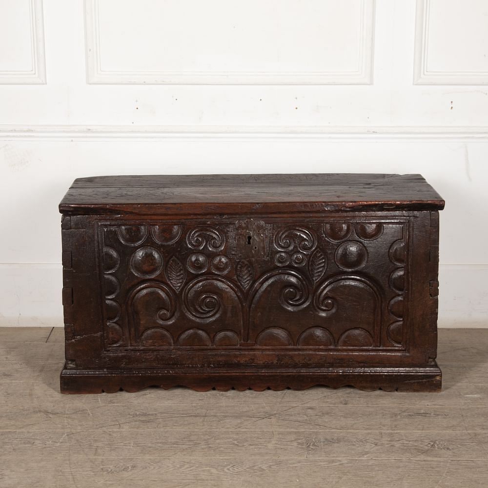 18th Century English Oak Coffer CB5228097