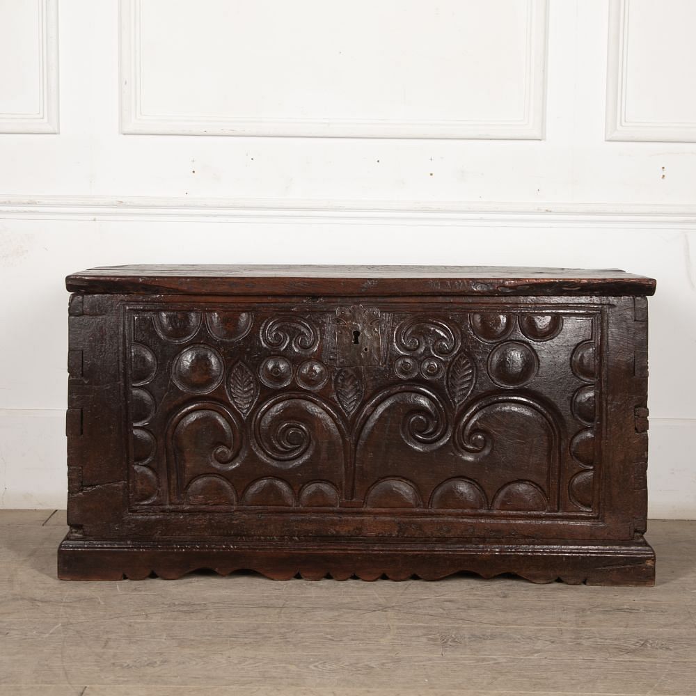 18th Century English Oak Coffer CB5228097