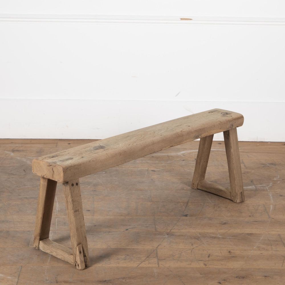 18th Century Scrubbed Oak Bench SB8530691