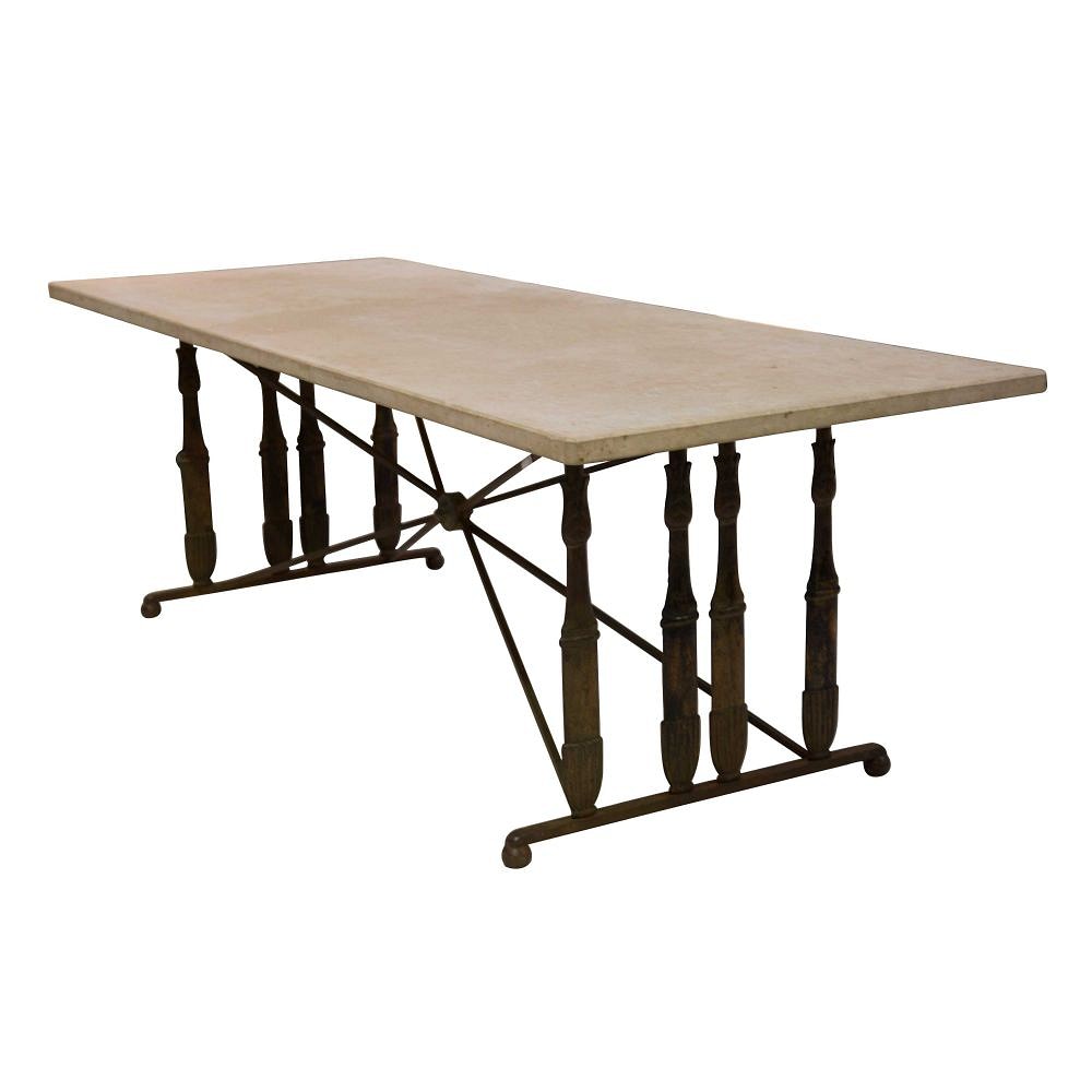 1950s French Cast Iron Table TC0258817