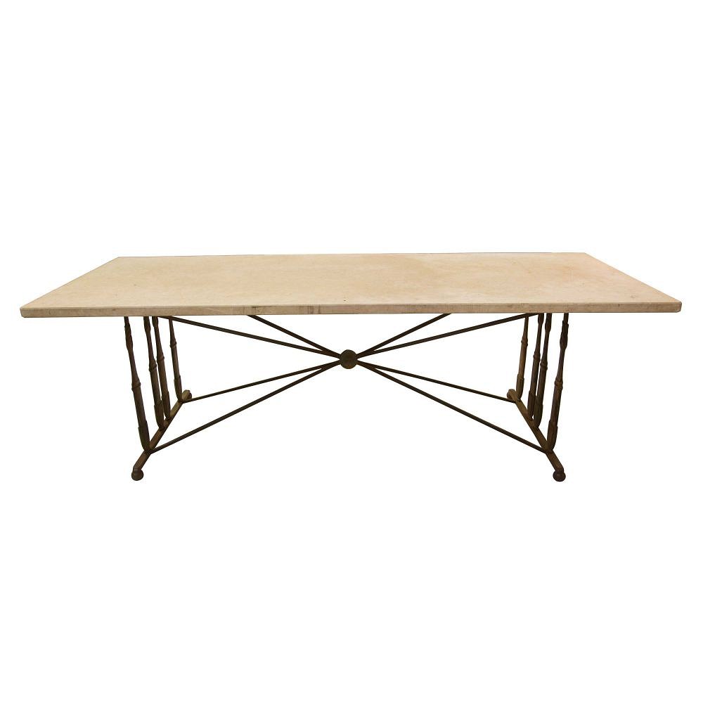 1950s French Cast Iron Table TC0258817