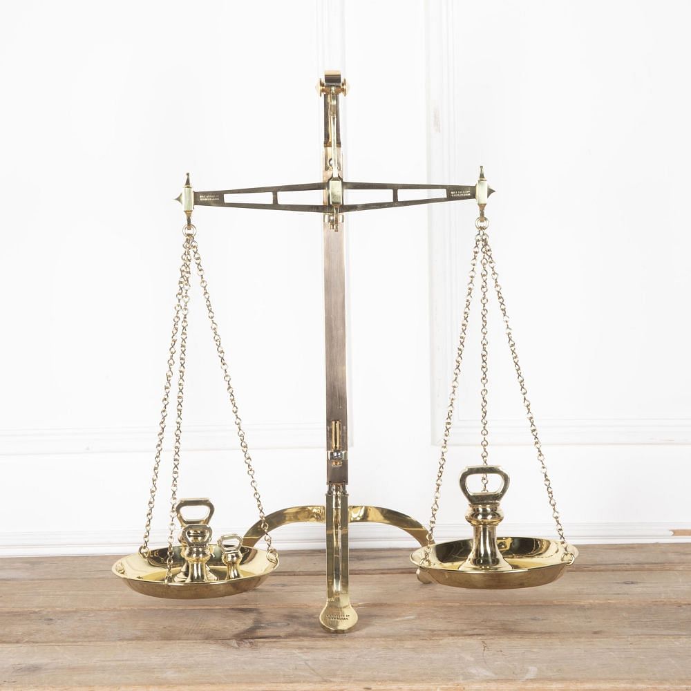 19th Century Brass Avery Bankers Scales DA6330716
