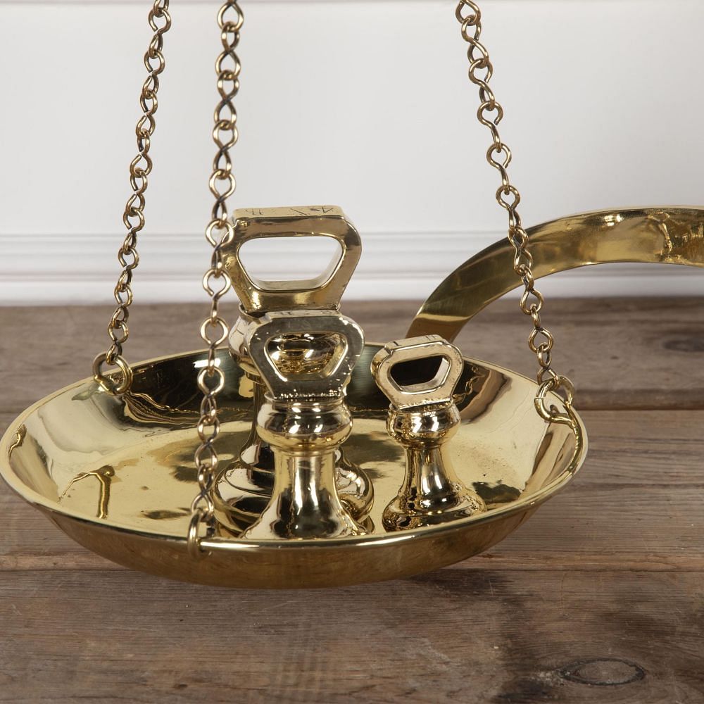 19th Century Brass Avery Bankers Scales DA6330716