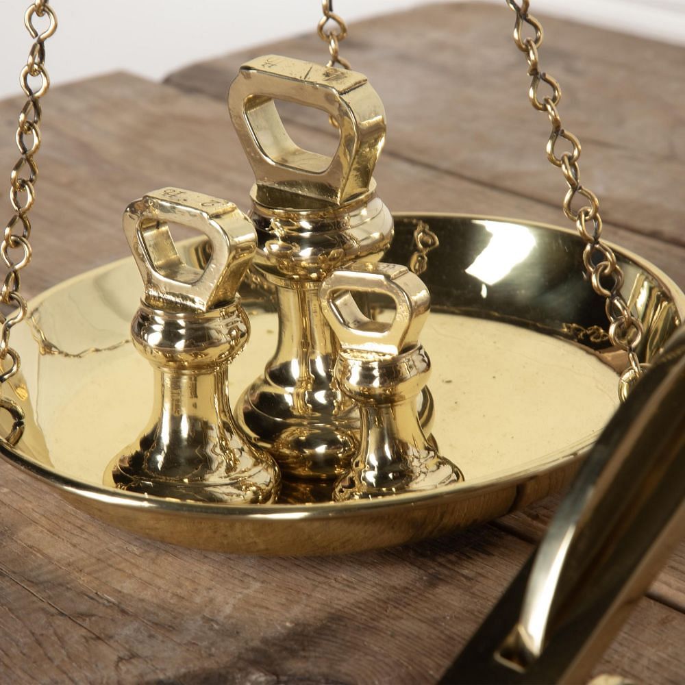 19th Century Brass Avery Bankers Scales DA6330716