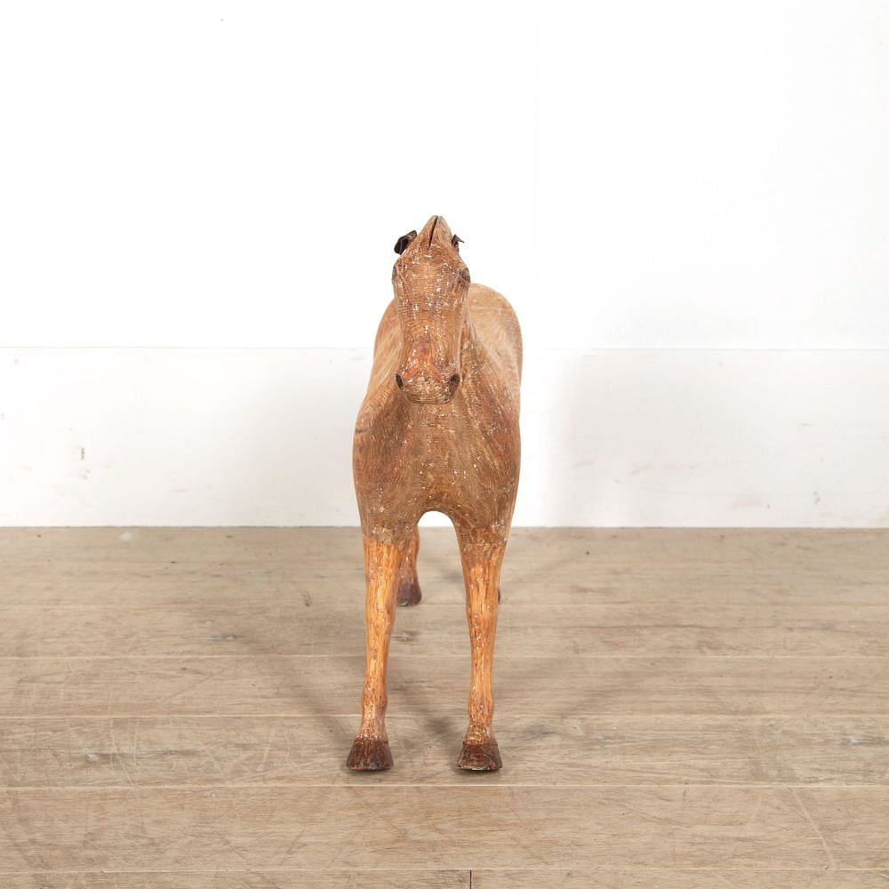 19th Century Carved Wooden Horse DA608000
