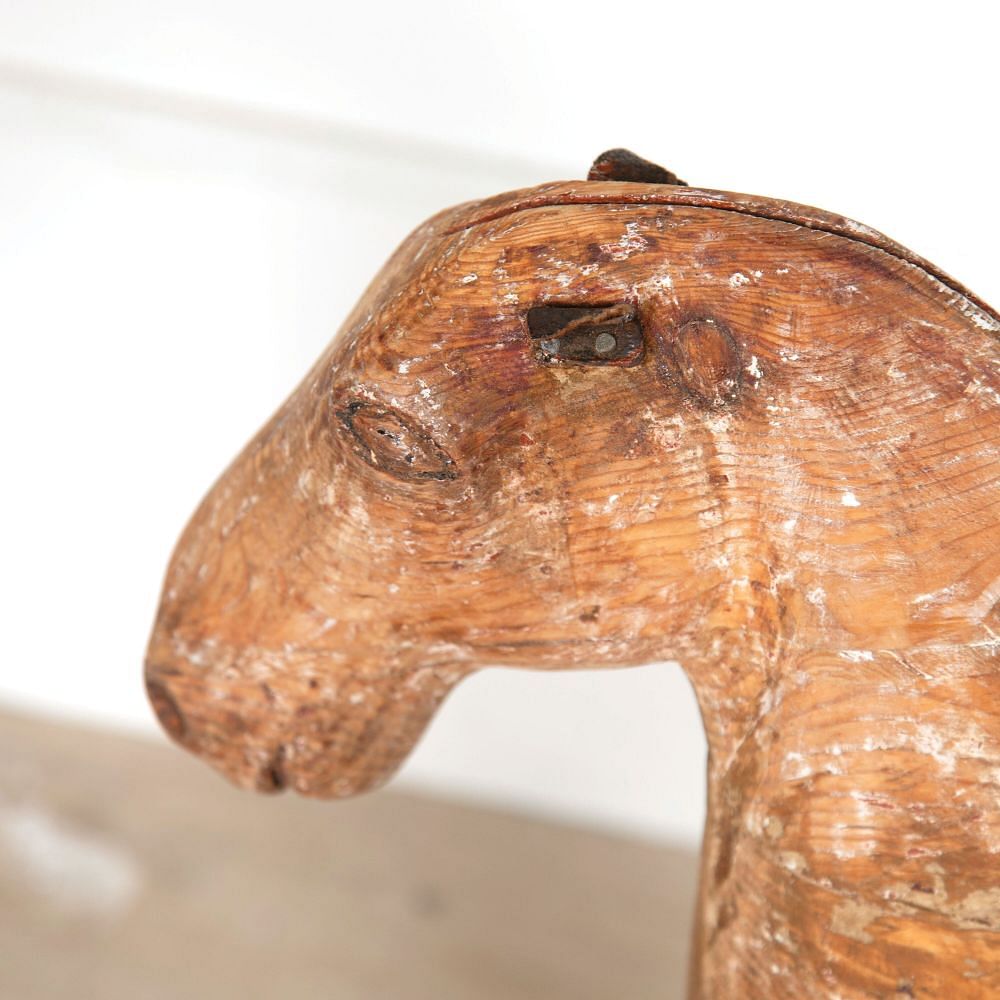 19th Century Carved Wooden Horse DA608000