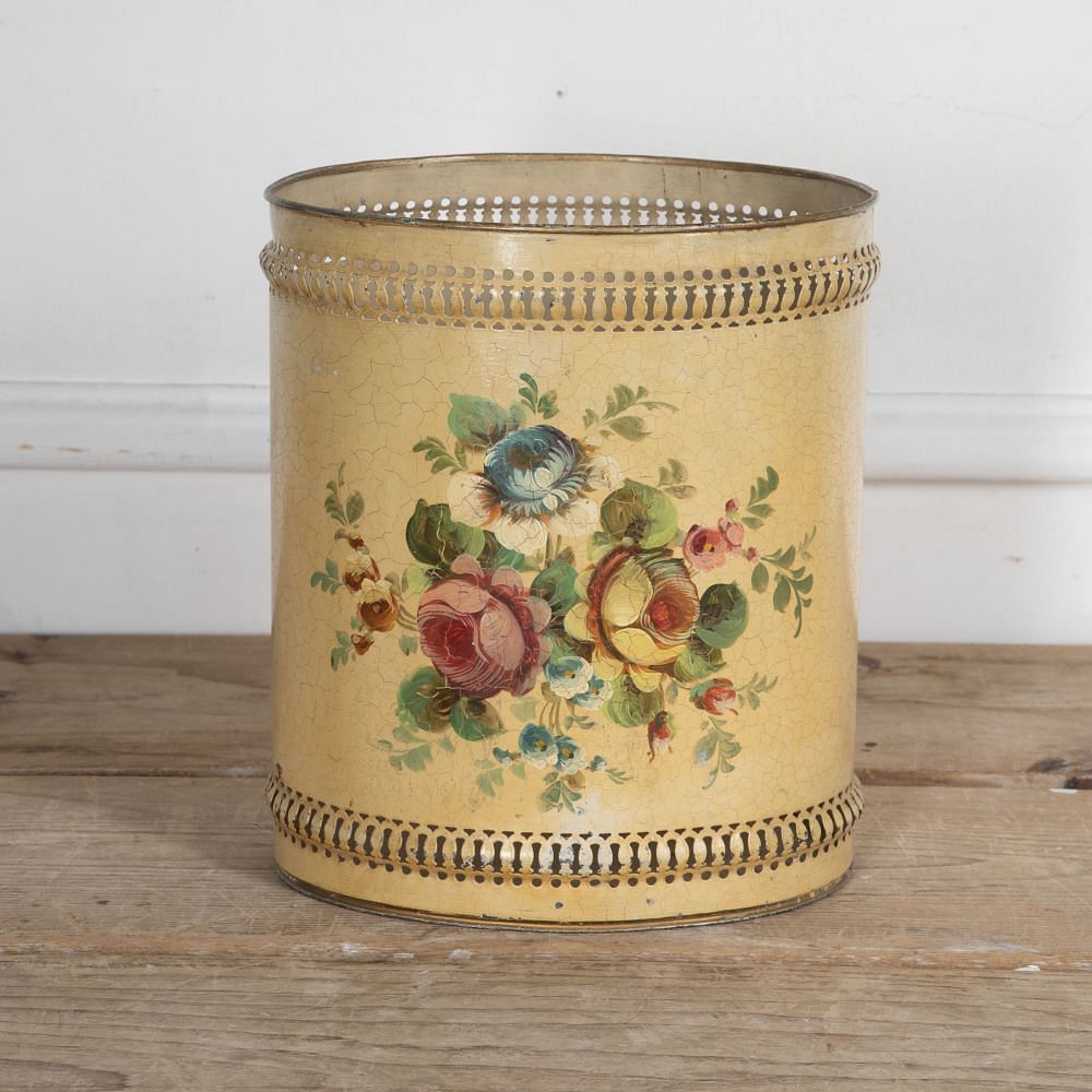 19th Century Cream Toleware Bucket DA2027185