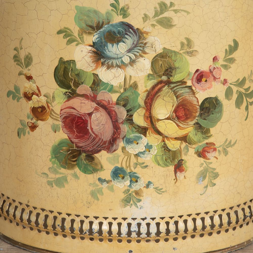 19th Century Cream Toleware Bucket DA2027185