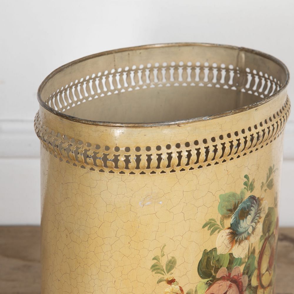 19th Century Cream Toleware Bucket DA2027185