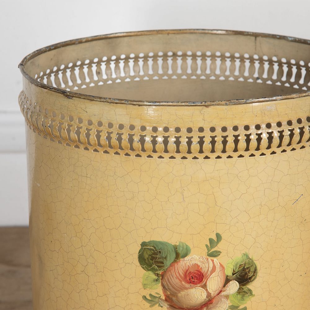 19th Century Cream Toleware Bucket DA2027185