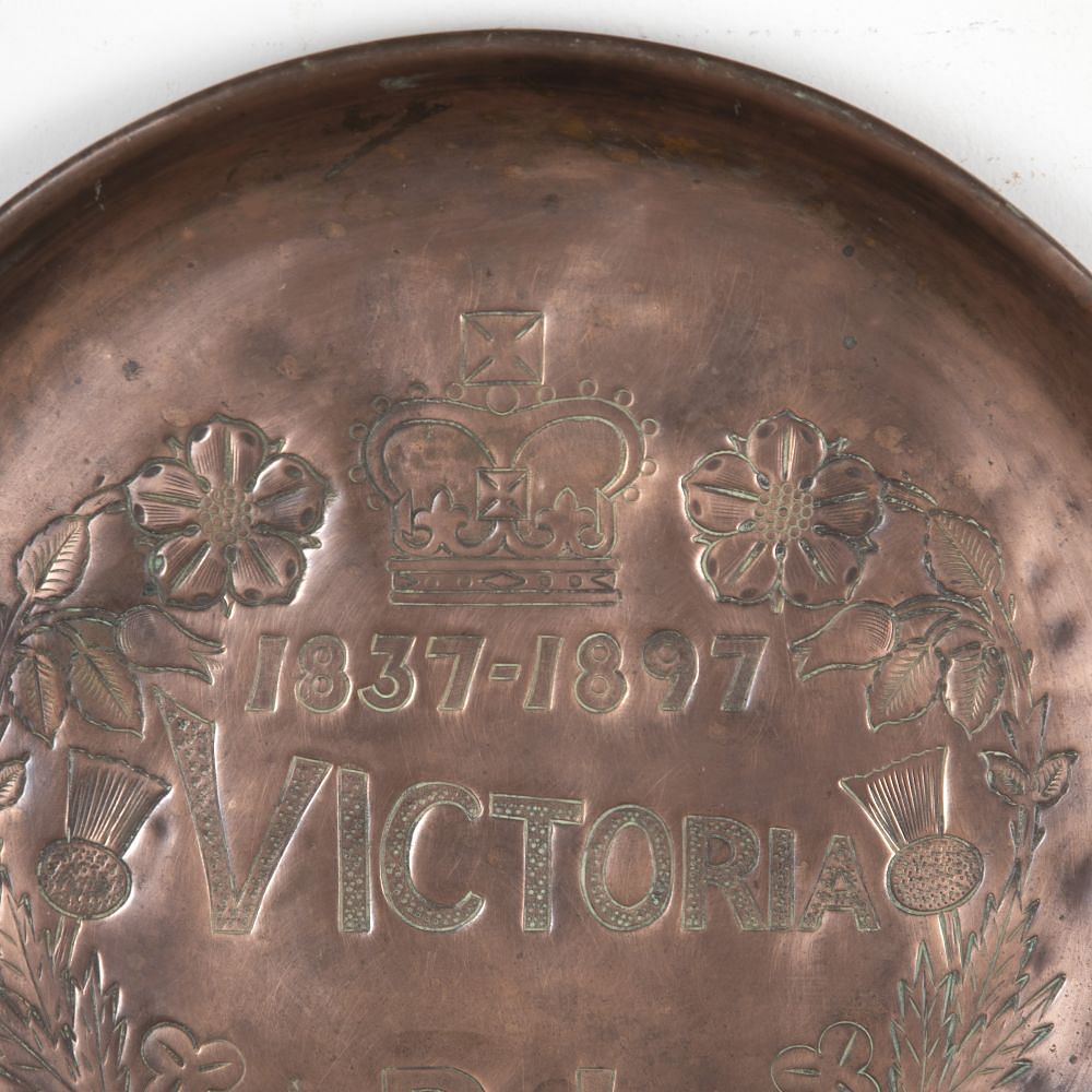 19th Century English Copper Commemorative Tray DA1523651