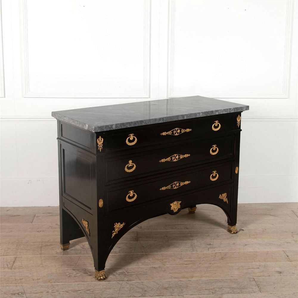 19th Century French Ebonised Commode by Ebeniste Bardie, Bordeaux CC5262308