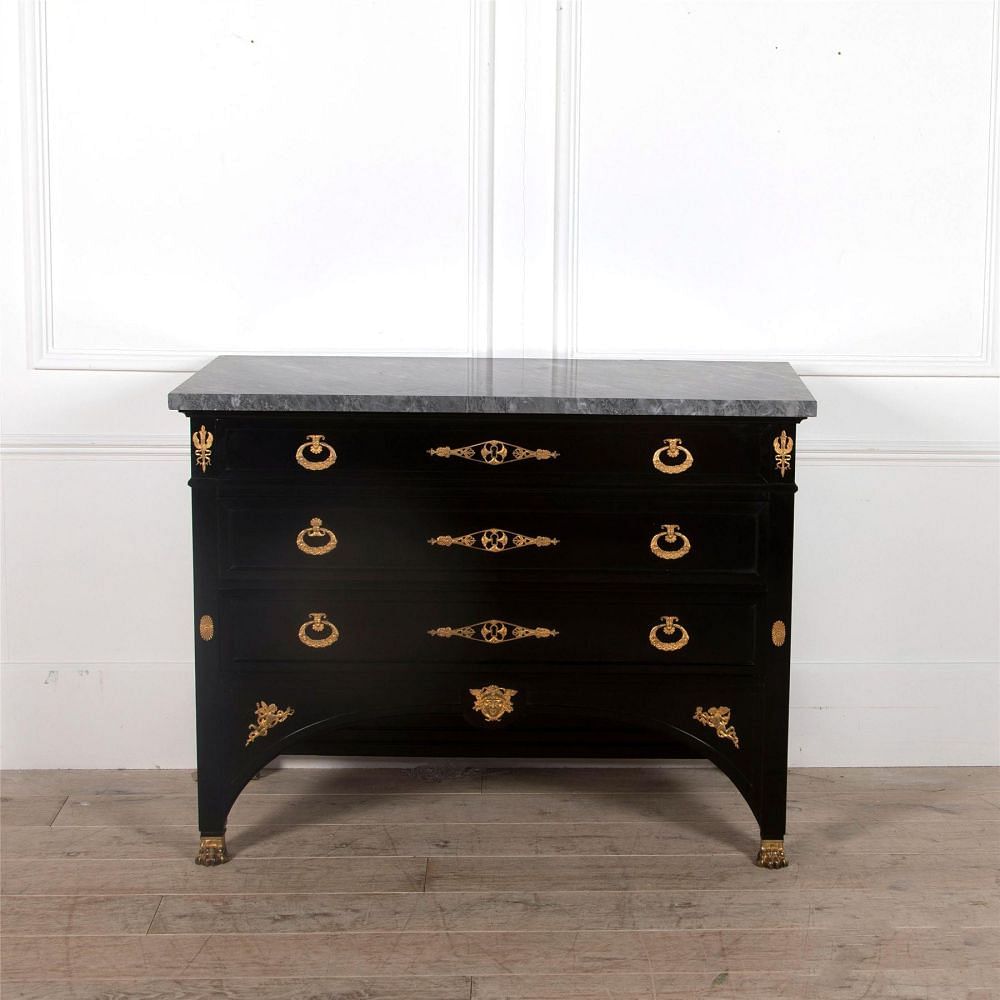 19th Century French Ebonised Commode by Ebeniste Bardie, Bordeaux CC5262308