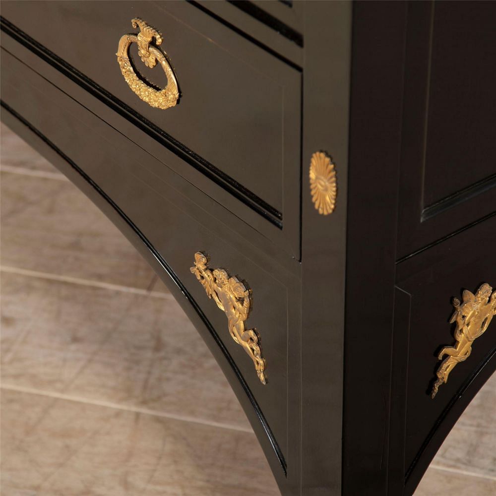 19th Century French Ebonised Commode by Ebeniste Bardie, Bordeaux CC5262308