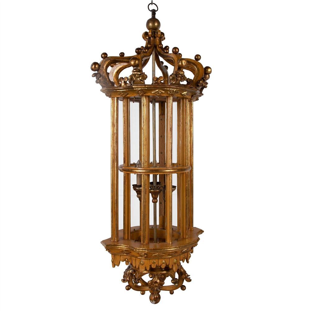19th Century Italian Giltwood Lantern LL0360992