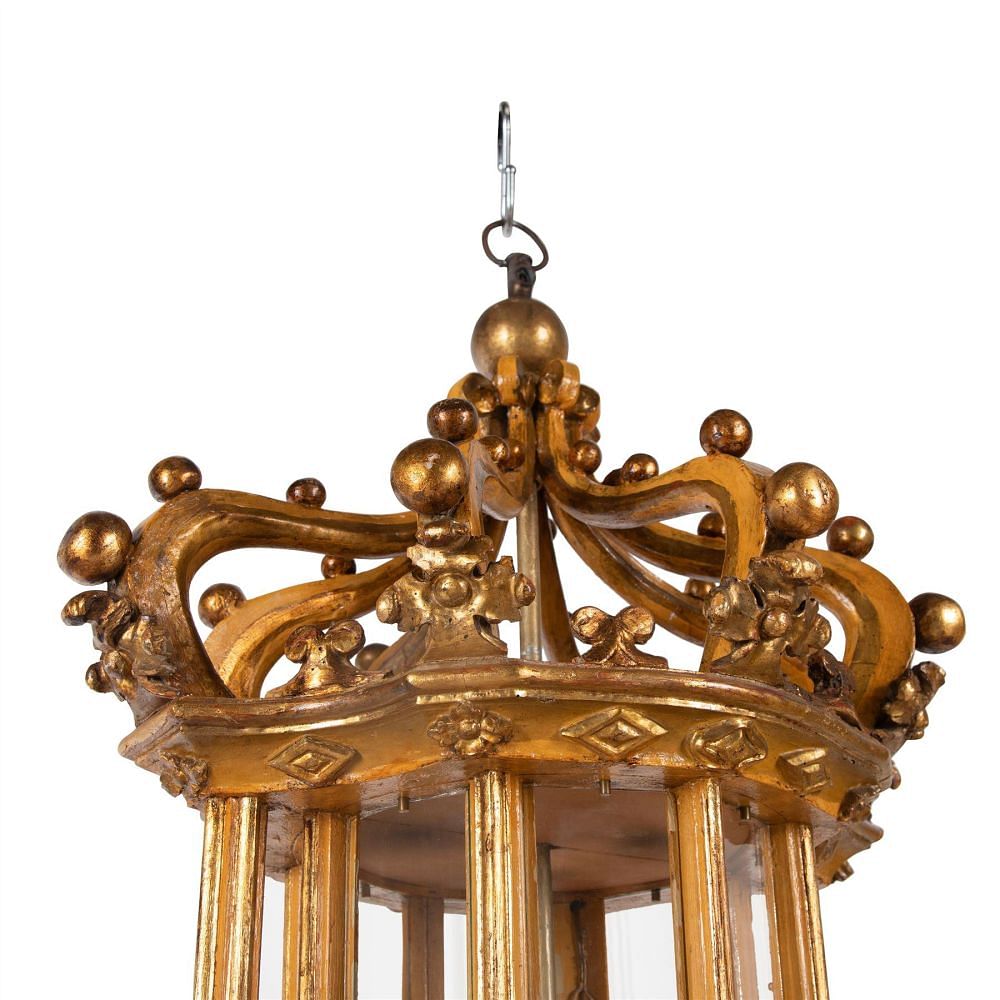 19th Century Italian Giltwood Lantern LL0360992