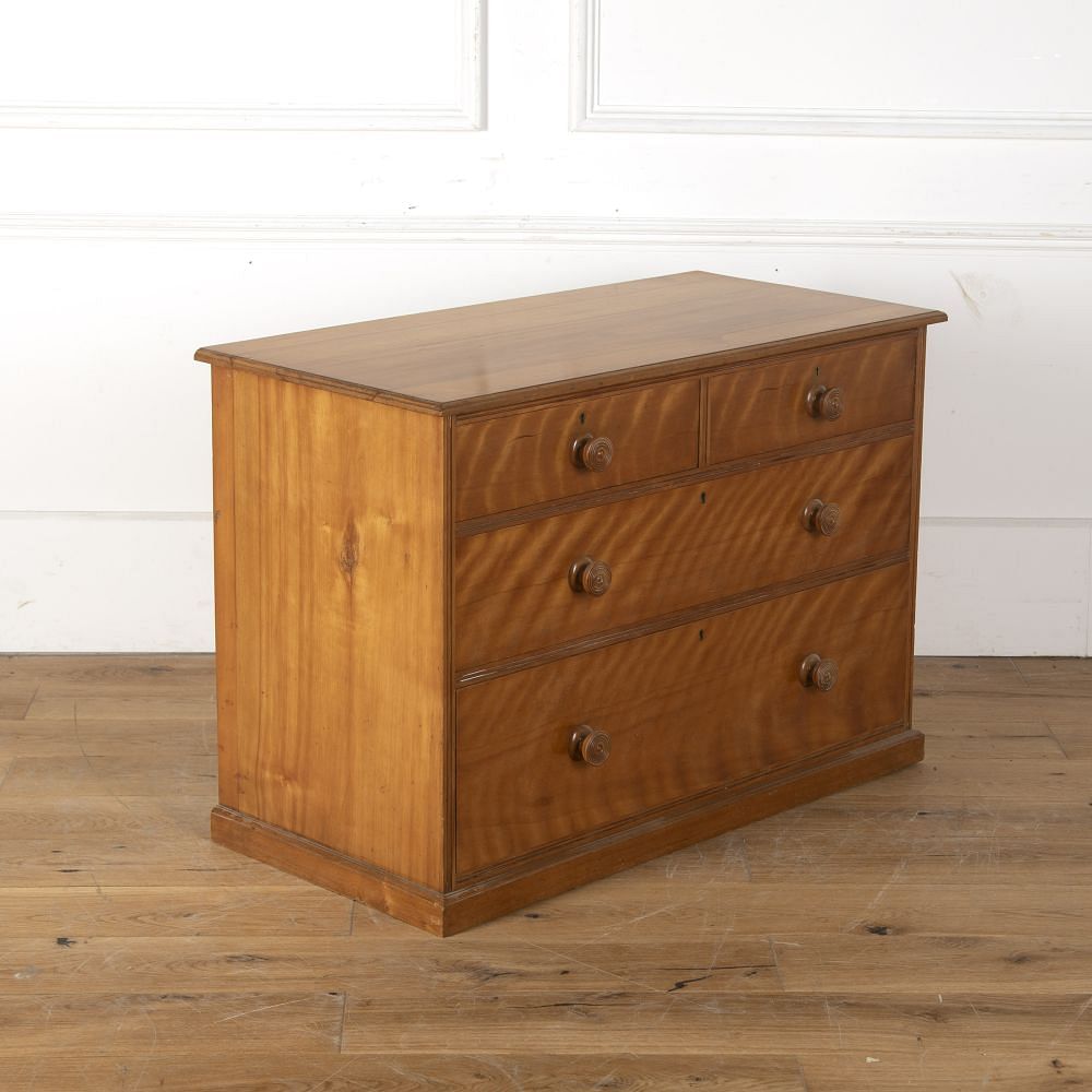 19th Century Satin Birchwood Chest of Drawers CC109494