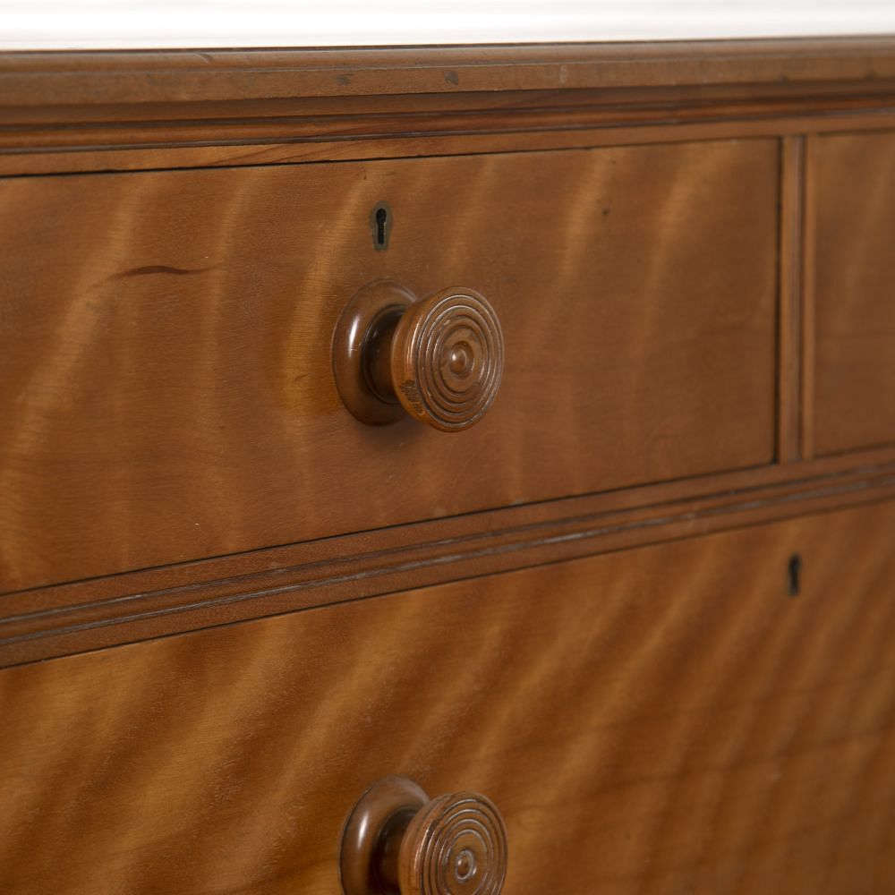 19th Century Satin Birchwood Chest of Drawers CC109494