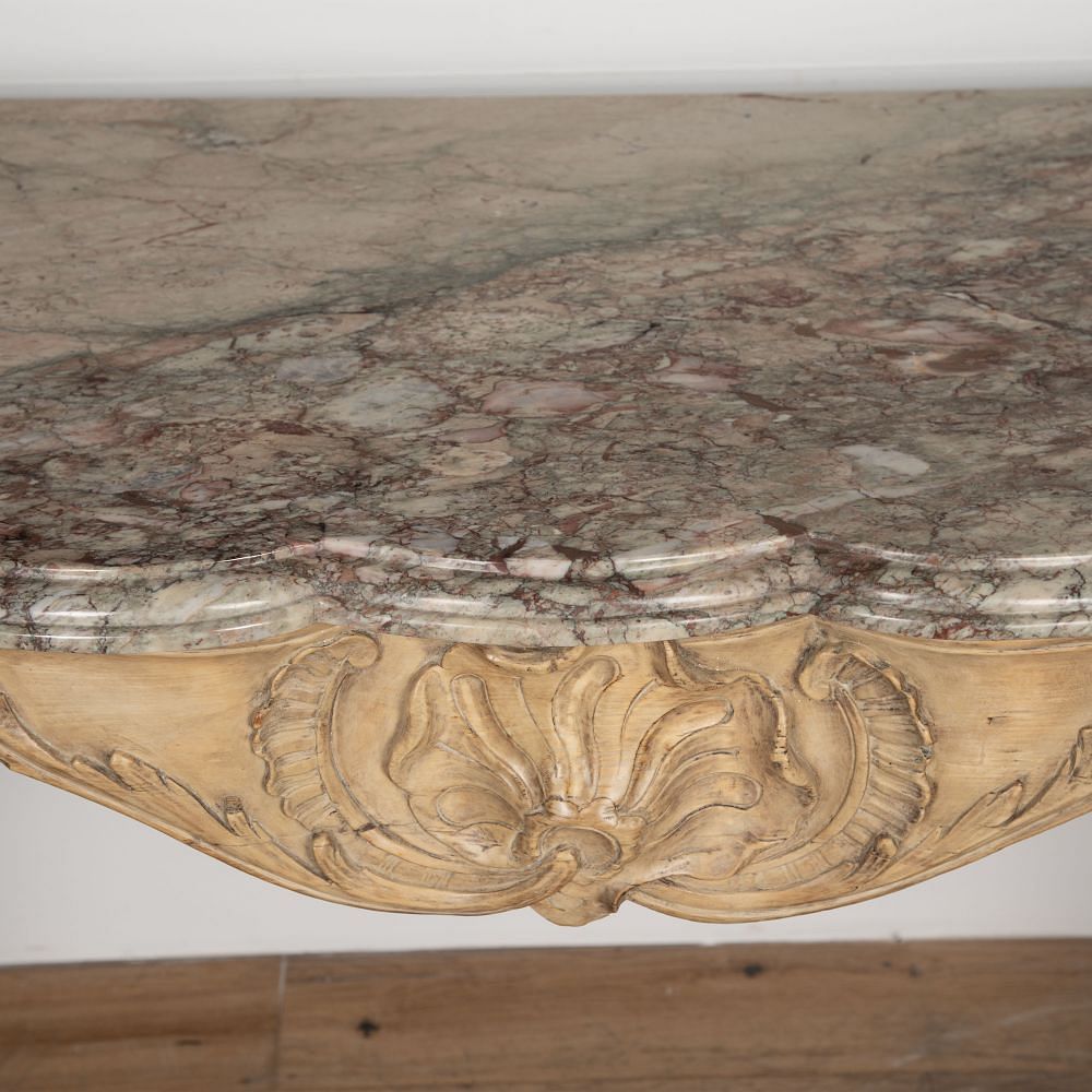 19th Century Walnut Console with Marble Top CO8126619