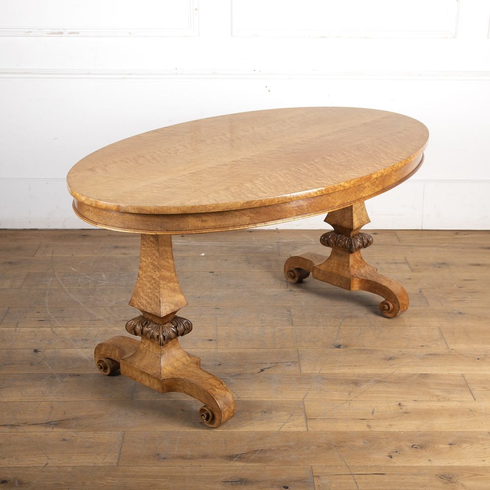 19th Century William IV Maple Centre Table TC6923778