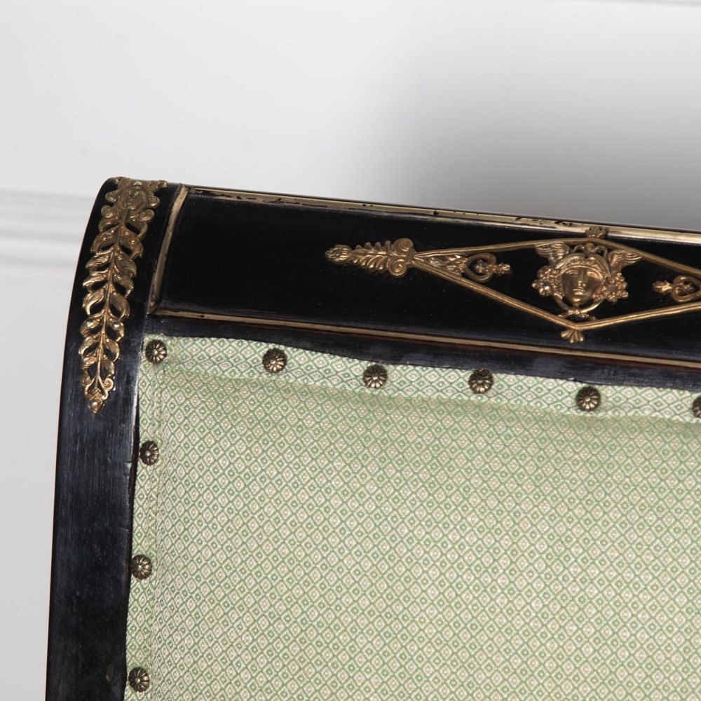 20th Century Pair of Ebonised Empire Armchairs CH8431541