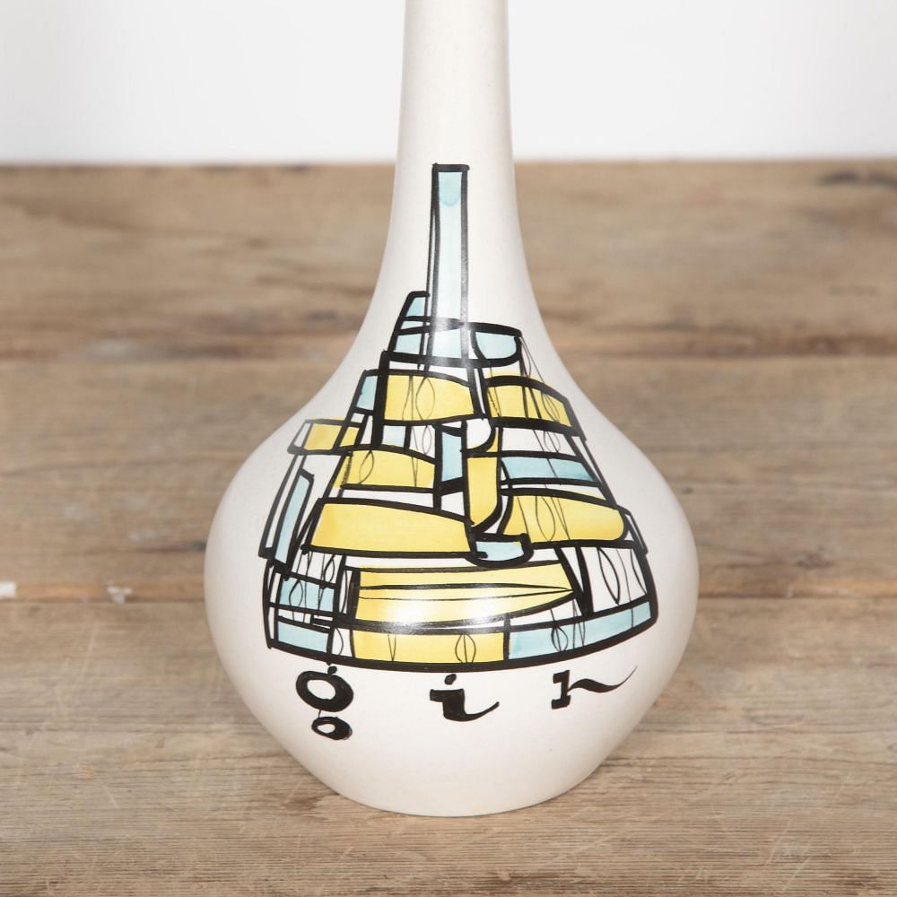 20th Century Roger Capron Ceramic Gin Flask DA2931395