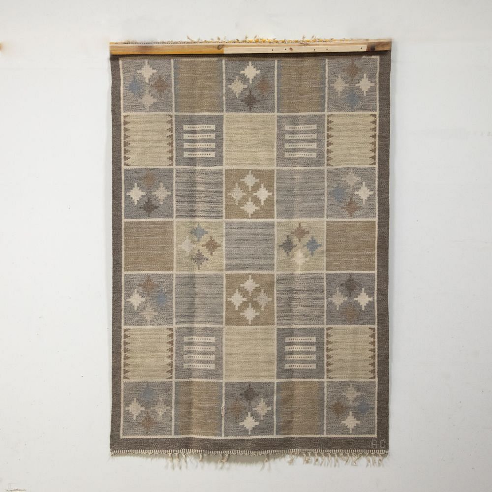 20th Century Swedish Flatweave Rug by Rakel Carlandar RT2726708