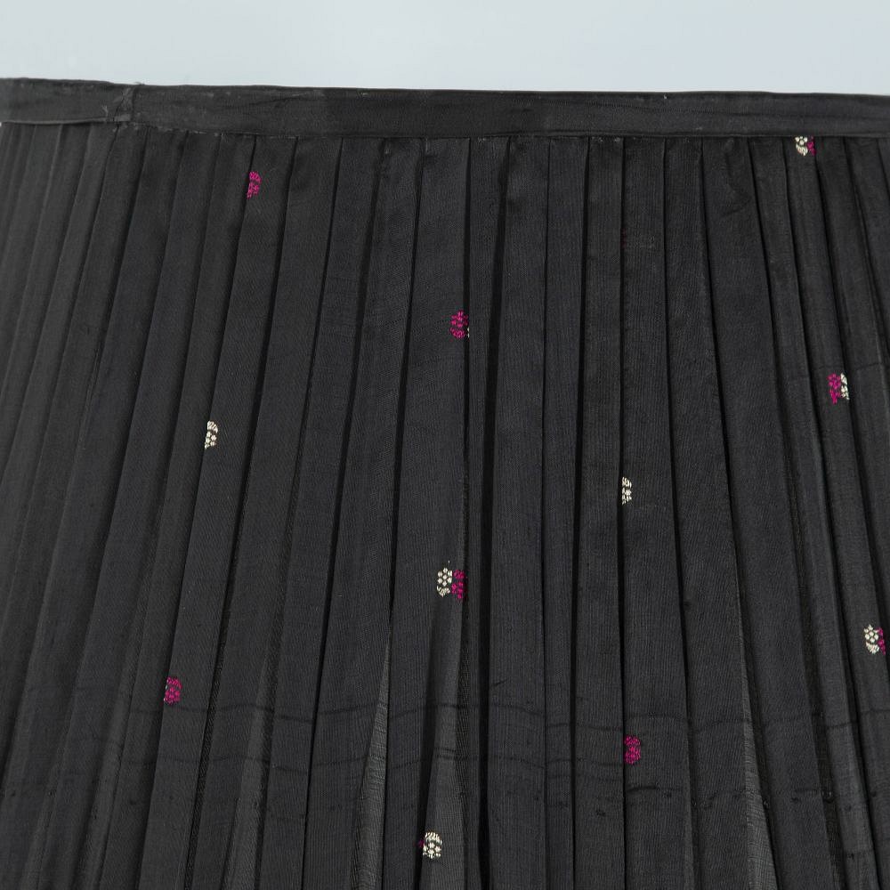 50cm Black & Pink Silk Lampshade LS665913