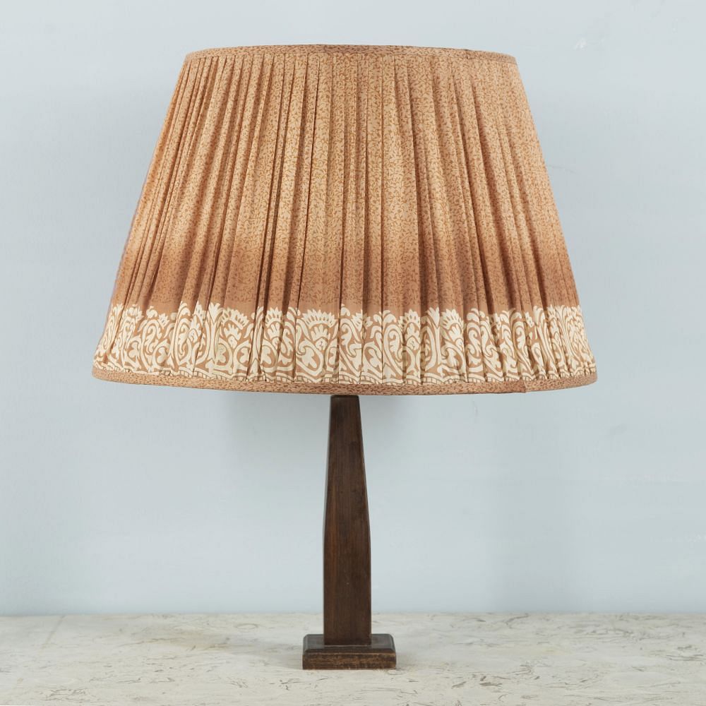 50cm Pale Pink and Cream With Pallu Silk Lampshade DA6614198