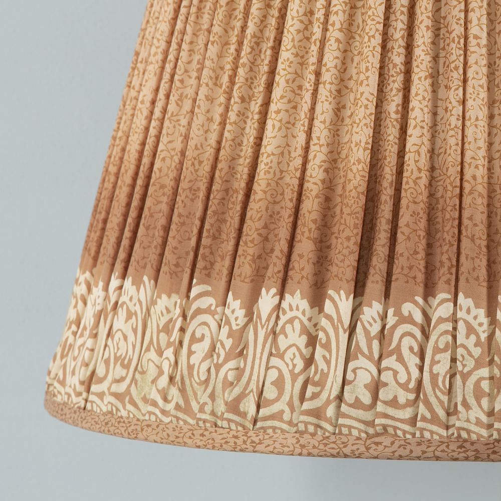 50cm Pale Pink and Cream With Pallu Silk Lampshade DA6614198