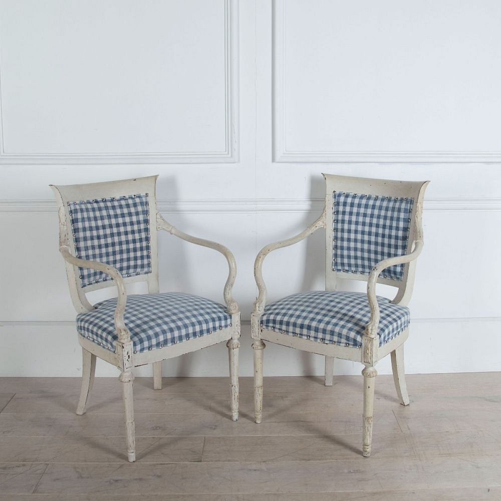 Pair of Painted Italian Armchairs CH9060456
