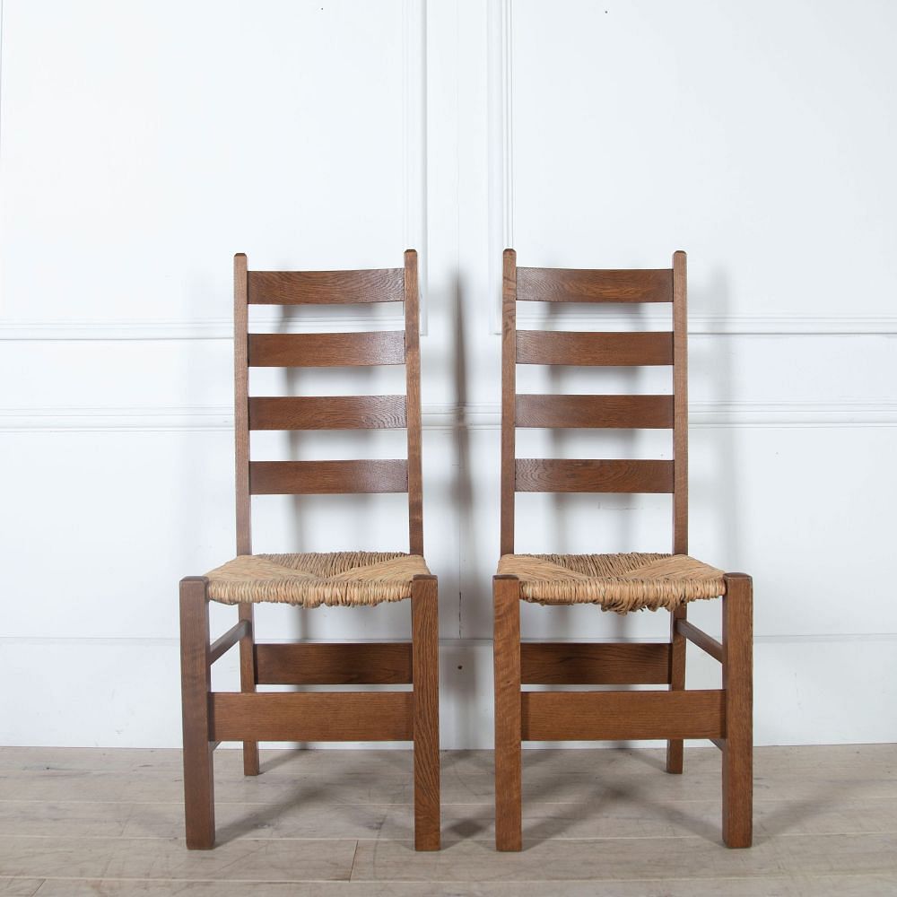 Heals Letchworth Oak Dining Chairs CD0561121