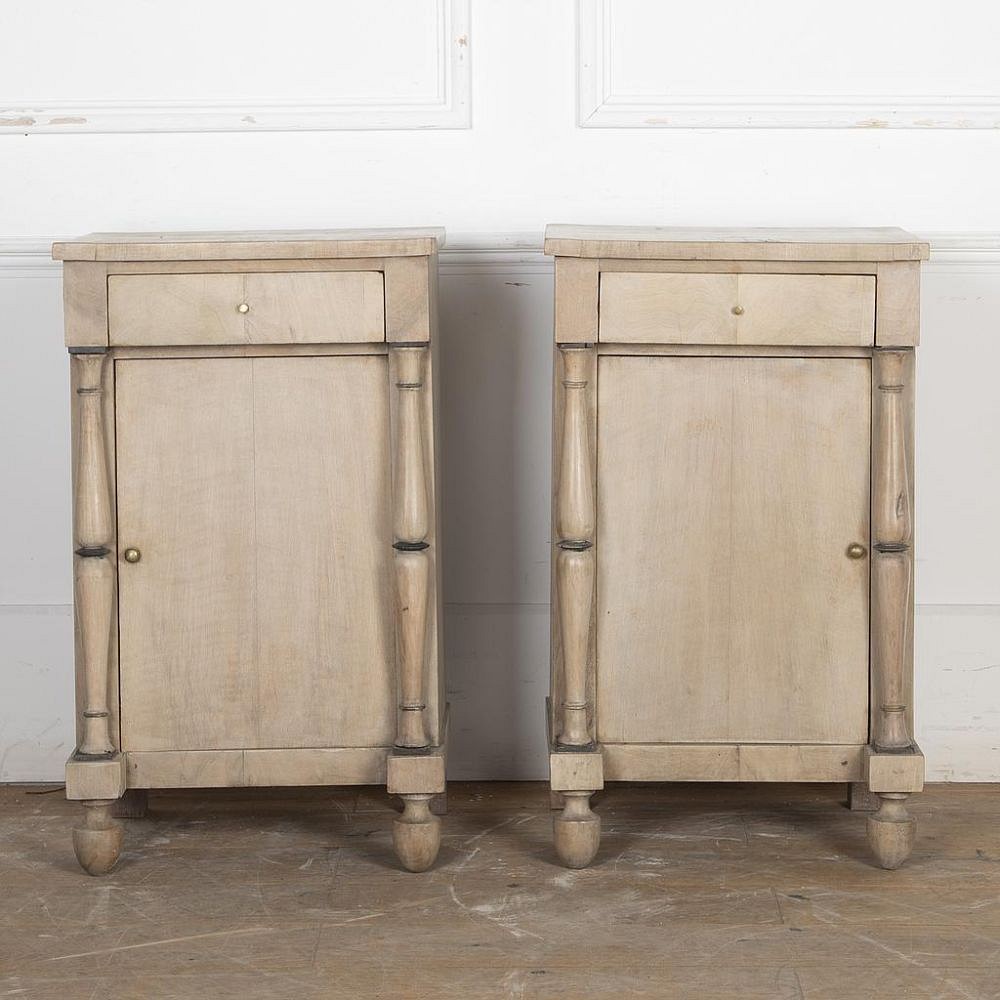 Pair of 19th Century Swedish Walnut Bedside Cabinets BD8124390