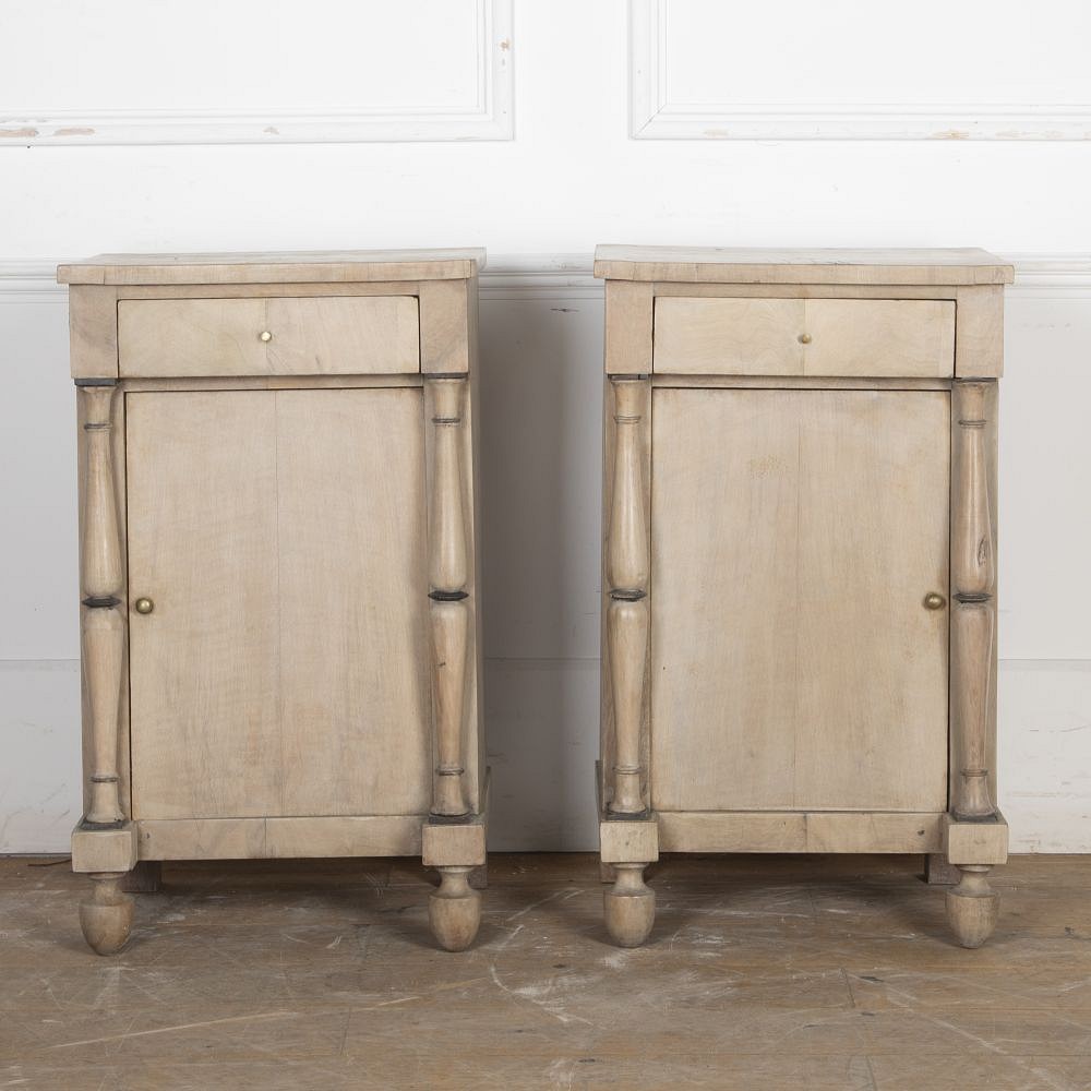Pair of 19th Century Swedish Walnut Bedside Cabinets BD8124390