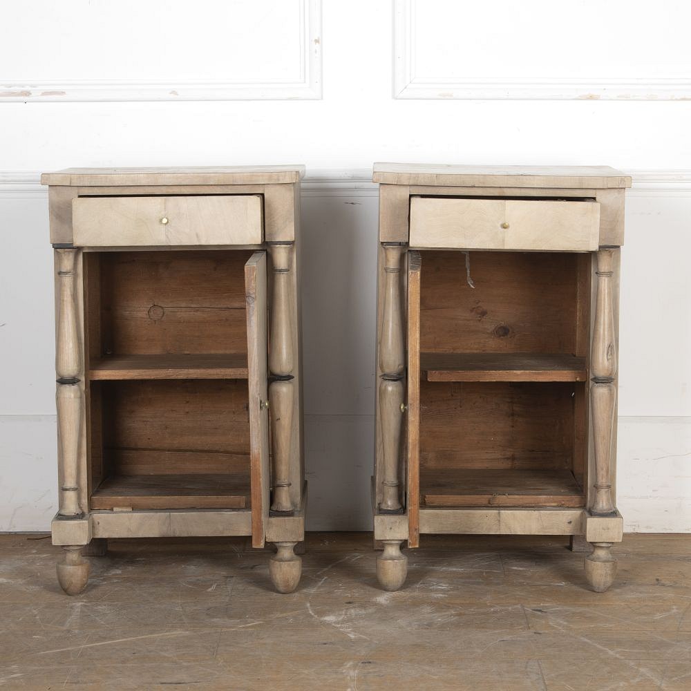 Pair of 19th Century Swedish Walnut Bedside Cabinets BD8124390