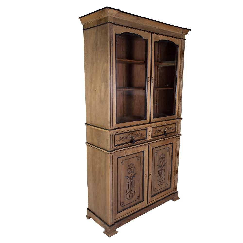SALE: Pair of 19th Century Walnut Bookcases BK4858604