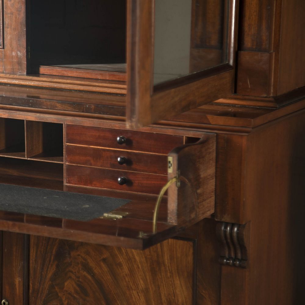 Pair of 19th Century Irish Mahogany Library Bookcases BK9218126