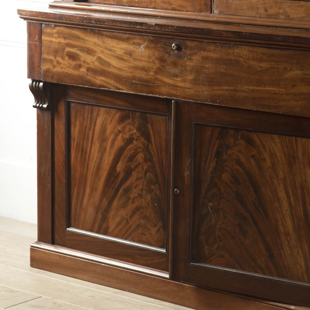 Pair of 19th Century Irish Mahogany Library Bookcases BK9218126