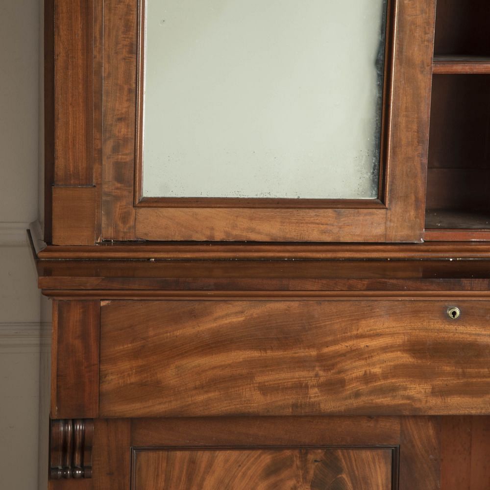 Pair of 19th Century Irish Mahogany Library Bookcases BK9218126