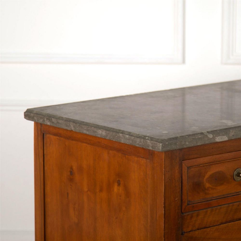 19th Century French Buffet with Grey Granite Top BU287355