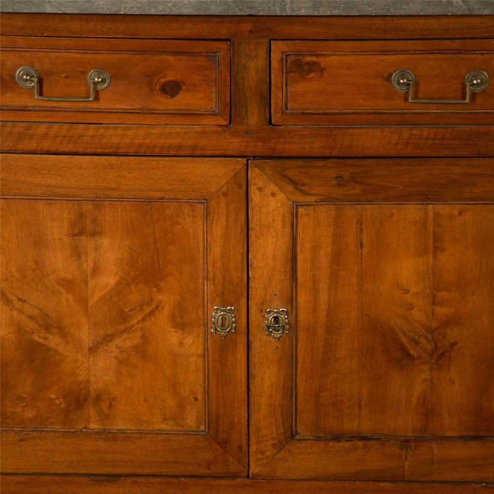 19th Century French Buffet with Grey Granite Top BU287355