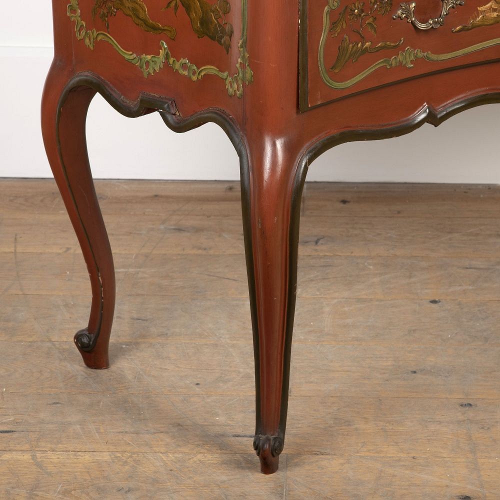 Large Louis XV Style Chinoiserie Two Drawer Venetian Commode CC3426496