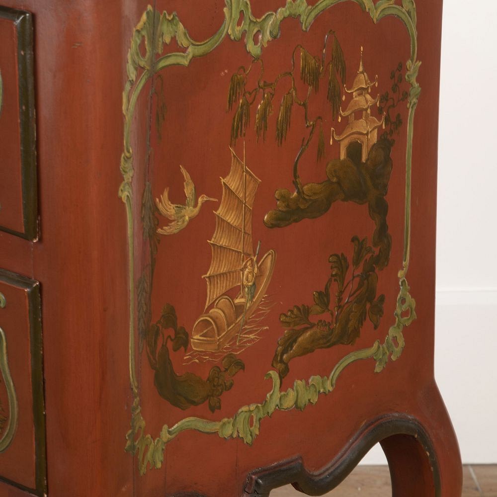 Large Louis XV Style Chinoiserie Two Drawer Venetian Commode CC3426496