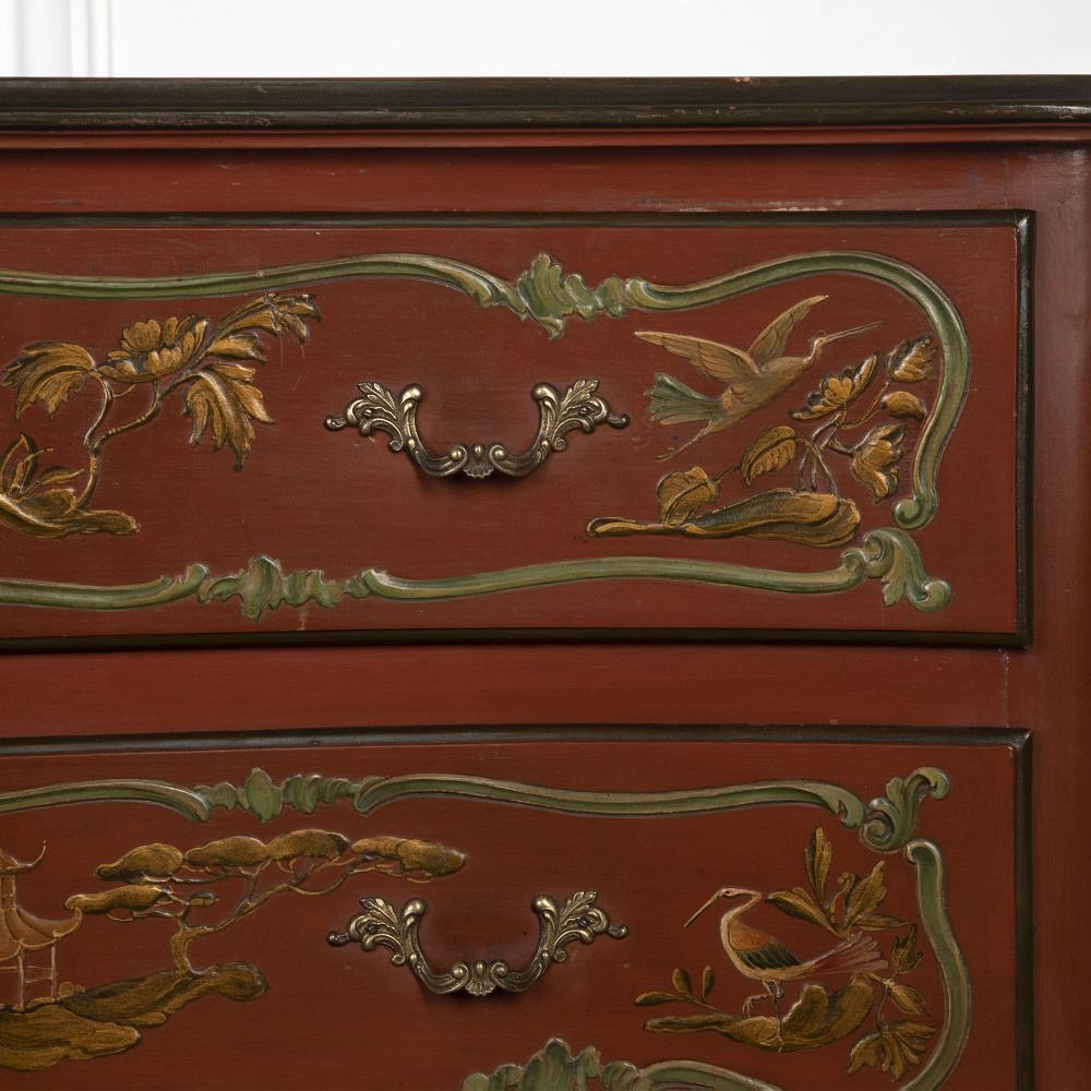 Large Louis XV Style Chinoiserie Two Drawer Venetian Commode CC3426496