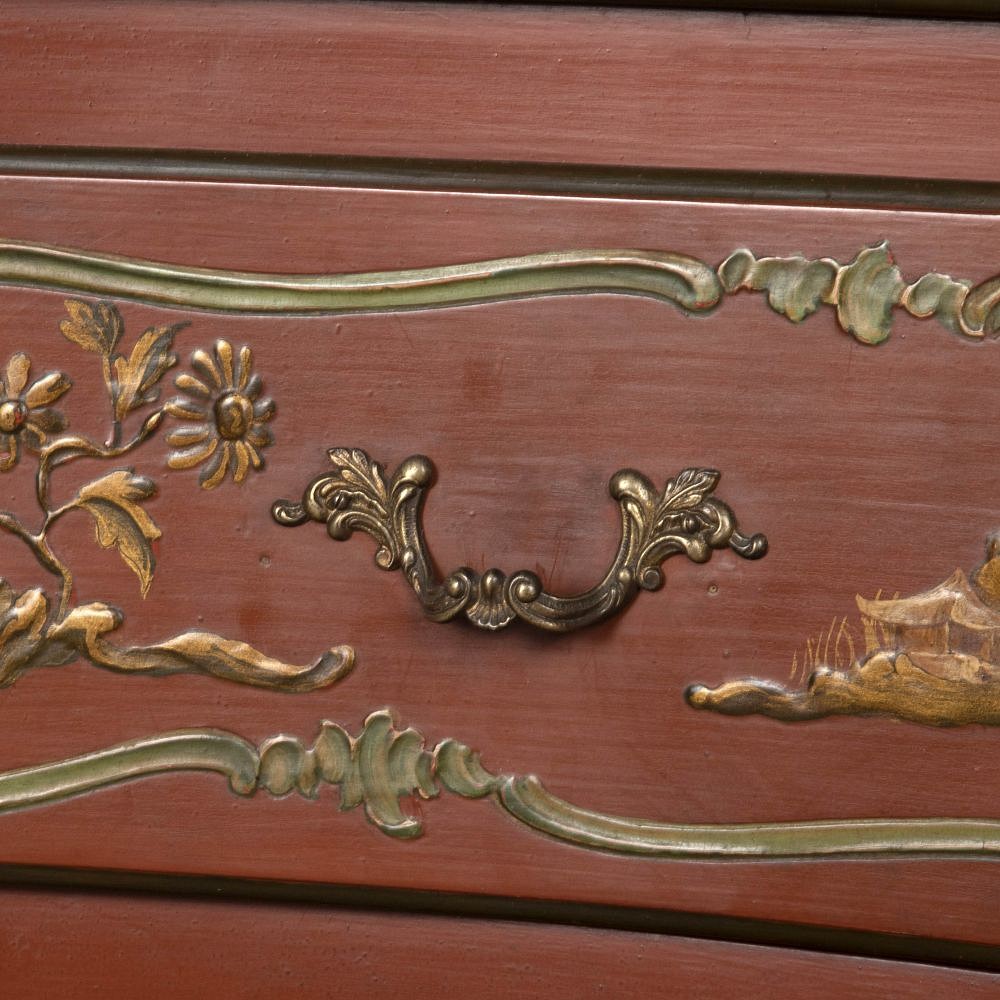 Large Louis XV Style Chinoiserie Two Drawer Venetian Commode CC3426496